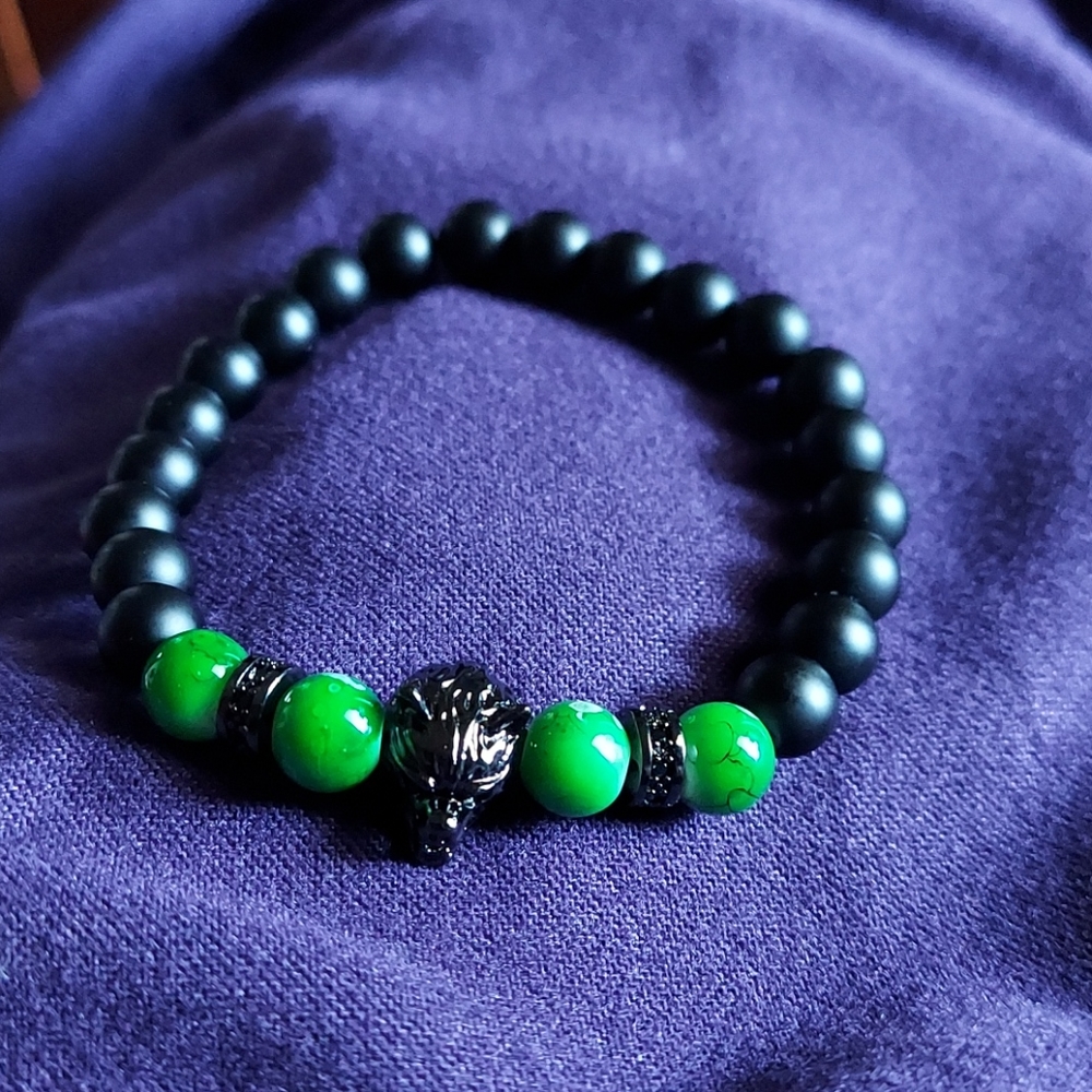 Men handmade beaded bracelet